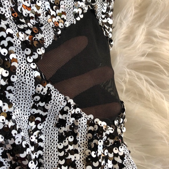 BEBE STRAPLESS BUSTIER MINI DRESS - Picture 2 of 5